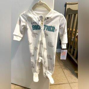 Little Brother onesie , brand new never worn 3 months